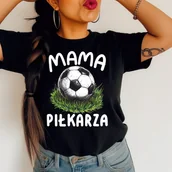 Koszulki i topy damskie - Koszulka dla Mamy - MAMA PIŁKARZA - miniaturka - grafika 1
