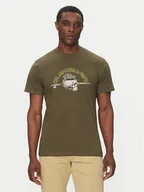 Koszulki męskie - Quiksilver T-Shirt EQYZT08056 Zielony Regular Fit - miniaturka - grafika 1