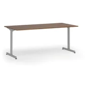 Biurka - Biurko PRIMO BETA, 1800 x 900 mm, podstawa szara, orzech - miniaturka - grafika 1