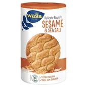 Pieczywo chrupkie - Wasa Delicate Rounds pieczywo chrupkie z sezamem i solą morską 235 g - miniaturka - grafika 1