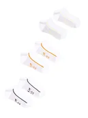 Skarpetki dla dzieci - Skarpety stopki bawełniane dwukolorowe 3PAK 39-42 - miniaturka - grafika 1