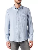 Koszule męskie - Replay Koszula męska, 781 jasnoniebieski, XXL - miniaturka - grafika 1