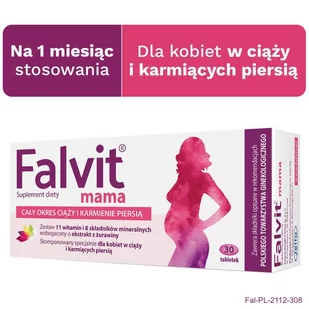 Jelfa Falvit Mama 30 szt. - Witaminy i minerały - miniaturka - grafika 2