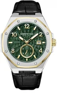 Zegarki męskie - Zegarek męski KENNETH COLE KCWGX0059003 zielony klasyczny - miniaturka - grafika 1