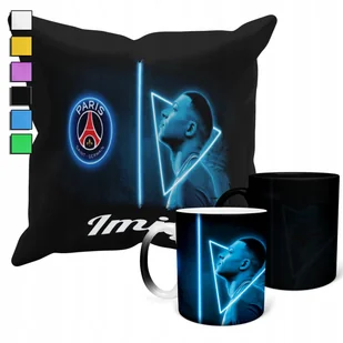 ZESTAW KUBEK MAGICZNY ZMIENIAJĄCY KOLOR + POSZEWKA MBAPPE PIŁKARZE + IMIĘ - Gadżety dla niej i dla niego - miniaturka - grafika 1