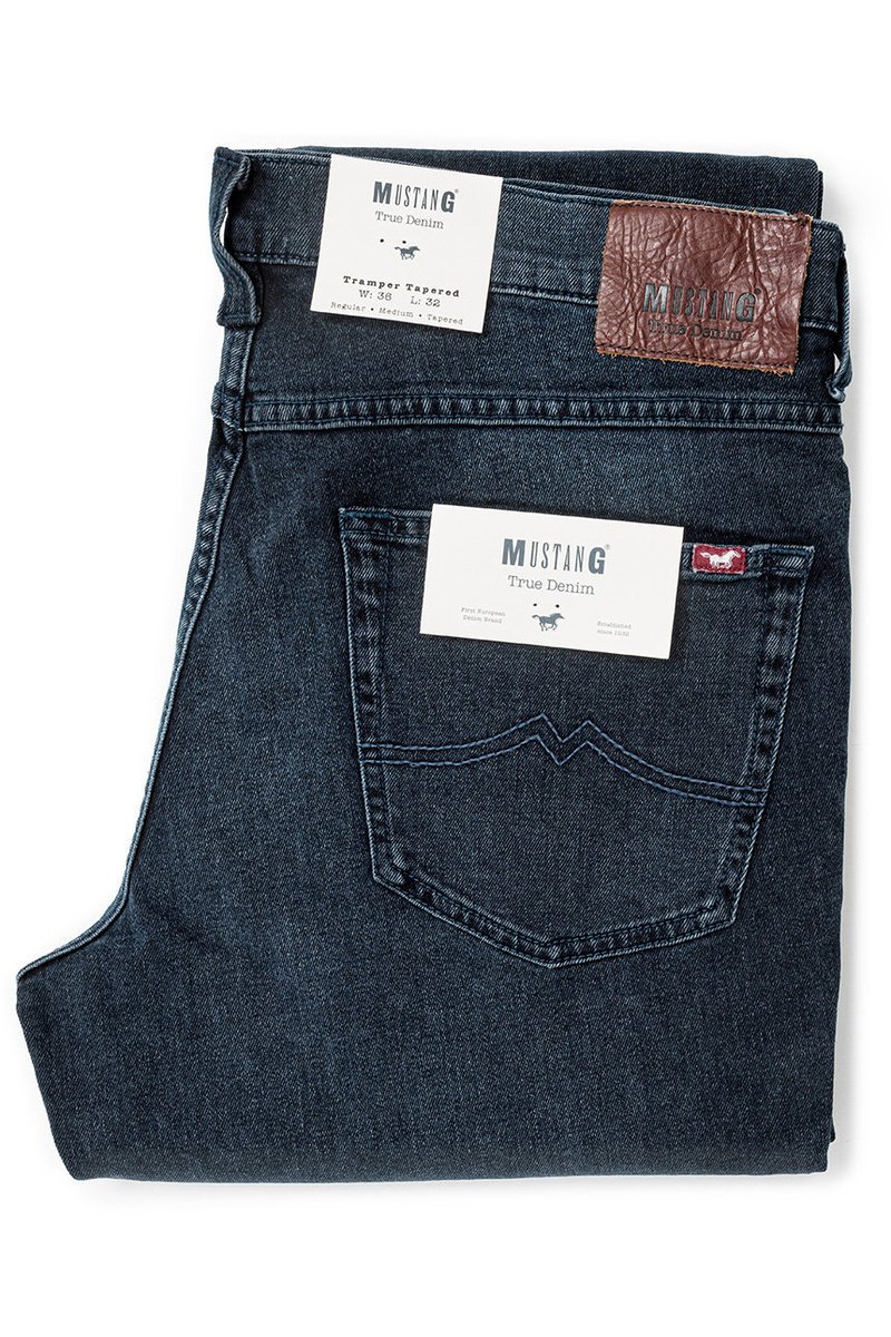 Mustang Tramper Tapered Męskie Spodnie Jeansowe Jeansy Denim Blue 1012066 5000 882-W36 L32