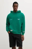 Bluzy męskie - Pepe Jeans bluza bawełniana COLVILLE HOODIE męska kolor zielony z kapturem z nadrukiem PM582846 - miniaturka - grafika 1