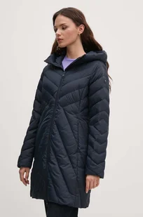 Tommy Hilfiger kurtka puchowa damska kolor granatowy przejściowa WW0WW42622 - Kurtki damskie - miniaturka - grafika 1