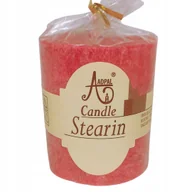 Świece - Naturalna świeca walec 80/70, zapachowa Czarna porzeczka, bordowa stearyna - miniaturka - grafika 1