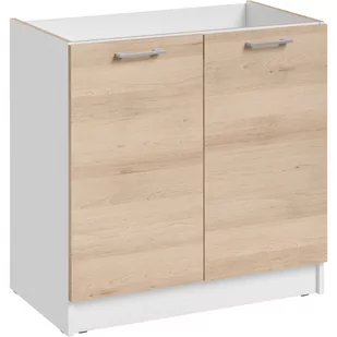 Szafka Pod Zlewozmywak 2 Drzwi DZ 8 Ecomodel Layman Szary Połysk, Biały Mat - Szafki kuchenne - miniaturka - grafika 1