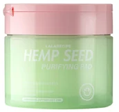 Maseczki do twarzy - LalaRecipe Hemp Seed Purifying Pad, Płatki do twarzy o działaniu łagodzącym, 70sztuk - miniaturka - grafika 1