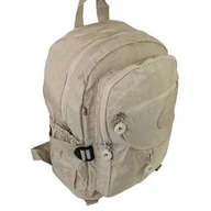 Plecaki - Praktyczny Plecak Wodoodporny Lekki Materiał Kresz BAG STREET 2216 ECRU 35 x 26 x 15 cm - miniaturka - grafika 1