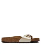 Klapki i japonki damskie - Birkenstock Klapki Madrid 0940153 Beżowy - miniaturka - grafika 1