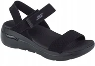 Sandały damskie - Skechers Skechers Go Walk Arch Fit Sandal - Polished 140264-BBK - 40 - miniaturka - grafika 1
