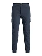 Spodnie męskie - Jack & Jones Bojówki "Paul" w kolorze granatowym - miniaturka - grafika 1