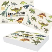 Podobrazia, bloki, papiery - Bazgrownik A4 Z Naklejkami 1 Kg Blok Dinozaury Interdruk (23385) - miniaturka - grafika 1
