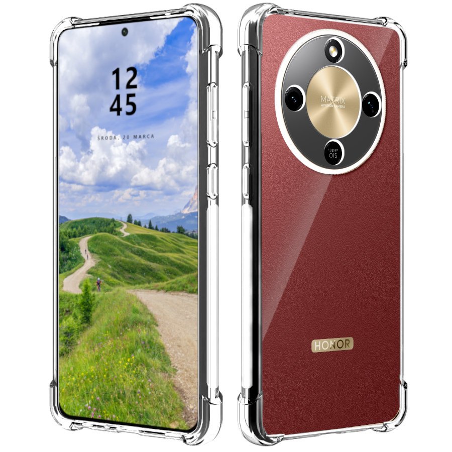 Etui do Honor Magic 8 Lite 5G PANCERNE OCHRONNE SHOCKPROOF CLEAR CASE
