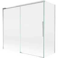 Parawany nawannowe - Mexen Rox parawan nawannowy 2-skrzydłowy rozsuwany 170 + 70 x 150 cm, transparent, chrom - 8C9-170-070-01-00 - miniaturka - grafika 1