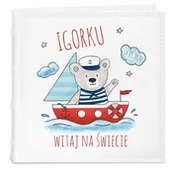 Albumy fotograficzne - Album Na Zdjęcia Dla Dziecka Miś Marynarz Nadruk - miniaturka - grafika 1