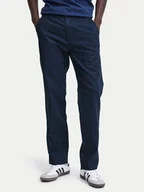 Spodnie męskie - Blend Spodnie materiałowe 20716614 Granatowy Straight Fit - miniaturka - grafika 1