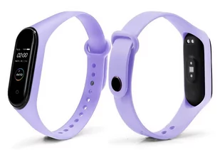 Zamienna Silikonowa Opaska Pasek Do Xiaomi Mi Band 4 / Mi Band 3 Lawendowa - Akcesoria do smartwatchy - miniaturka - grafika 1
