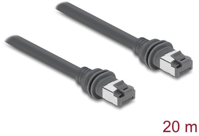 Delock RJ45 Kabel krosowy Cat.6 kompatybilny z Starlink Gen3 - 20 m szary 90676