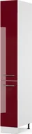 Szafki łazienkowe - Vicco Szafka łazienkowa Fame-Line, 30 x 206.8 cm, Bordowa Czerwień wysoki połysk/Biały - miniaturka - grafika 1