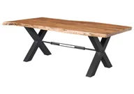 Stoły - Stół Akacja Lakierowany Iron Label 100X240 B 8367 - miniaturka - grafika 1