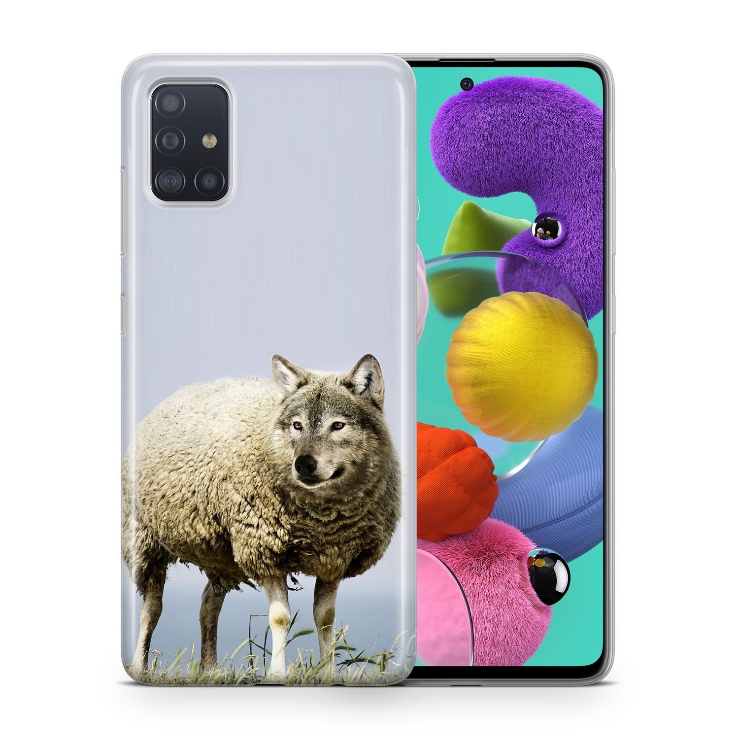 Etui na telefon komórkowy Pokrowiec ochronny na Samsung Galaxy S9 Plus Etui Bumper Cases TPU, Model:Samsung Galaxy S9 Plus, Wybierz motyw:Wilk w owczej skórze