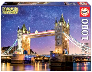 Educa, Puzzle, Tower Bridge / Londyn / Anglia (fluorescencyjne), 1000 el. - Puzzle - miniaturka - grafika 1