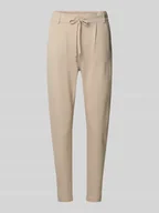 Spodnie damskie - Spodnie dresowe o kroju regular fit z mieszanki wiskozy ‘POPTRASH LIFE’ - miniaturka - grafika 1