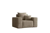 Fotele - Fotel ELLA, tkanina Noel , wiele kolorów - Beżowy - miniaturka - grafika 1