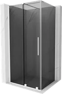 Kabiny prysznicowe - Mexen Velar kabina prysznicowa rozsuwana 130x80 cm, grafit, biała - 871-130-080-41-20 - miniaturka - grafika 1