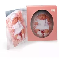 Lalki dla dziewczynek - Miękka lalka w pudełku, różowa - 33 cm - miniaturka - grafika 1