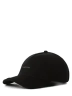Czapki męskie - Calvin Klein Czapka męska Mężczyźni Bawełna czarny jednolity, ONE SIZE - miniaturka - grafika 1