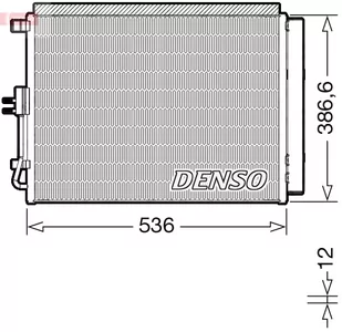 Chłodnica klimatyzacji DENSO DCN43009 97606A5800 z osuszaczem HYUNDAI KIA - Chłodnice - miniaturka - grafika 1