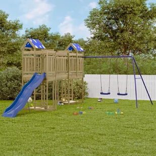 vidaXL Plac zabaw do ogrodu, impregnowane drewno sosnowe - Place zabaw - miniaturka - grafika 1