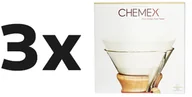 Akcesoria i części AGD - Zestaw: 3x Chemex - Filtry papierowe okrągłe, niezłożone 6, 8, 10 filiżanek - miniaturka - grafika 1