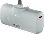 Powerbanki - SBS EcoPower 5000 mAh 10W z wbudowanym portem USB-C szary - miniaturka - grafika 1