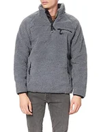 Bluzy męskie - Brandit Męska bluza polarowa Troyer, antracytowy, 3XL - miniaturka - grafika 1