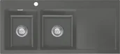 Zlewozmywaki - SystemCeram MERA DOUBLE | komora LEWA | LAVA 80 (50790180) - miniaturka - grafika 1