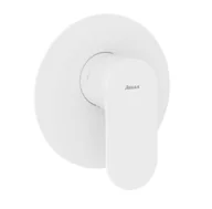 Baterie wannowe i prysznicowe - Ravak Eleganta - Bateria podtynkowa z korpusem, kolor biały matowy X070262 - miniaturka - grafika 1