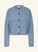 Swetry damskie - Marc O'polo Kardigan Z Dodatkiem Alpaki blau - miniaturka - grafika 1
