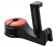 Uchwyty samochodowe do telefonów - Nice Life Wieszak Uchwyt Na Telefon Do Samochodu Na Zagłówek Czerwony - miniaturka - grafika 1