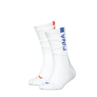 Skarpetki damskie - PUMA Damskie skarpety Slouch Hosiery, biały/niebieski., 39-42 EU - miniaturka - grafika 1