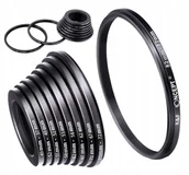 Akcesoria fotograficzne - KOMPLET redukcji filtrowych STEP DOWN 49 52 55 58 62 67 72mm - miniaturka - grafika 1