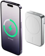 Powerbanki - Alogic Matrix Universal Magnetic MagSafe 5000mAh White - miniaturka - grafika 1