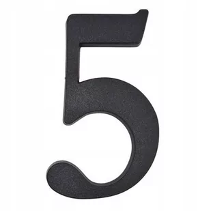 Sartpol OBI Cyfra 5 składana 19 cm czarna - Numery na dom - miniaturka - grafika 1