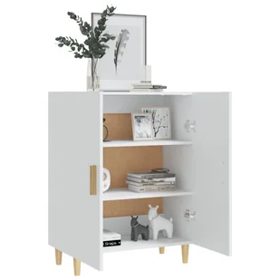 Lumarko Szafka, biała, 70x34x90 cm, materiał drewnopochodny - Szafki do salonu - miniaturka - grafika 8