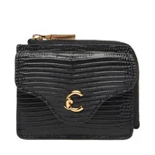 Portfele - Mały Portfel Damski Coccinelle TBN Coccinelle C-Me Lizard E2 TBN 17 B6 01 Czarny - miniaturka - grafika 1